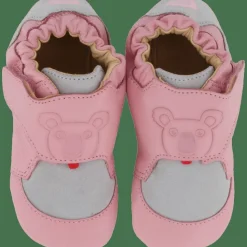 Affenzahn Crawling Shoe Leather Crawly Koala Pink Hot