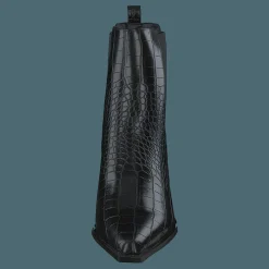 NA-KD Croc Pointy Block Heel Black Svart Hot