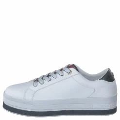 Tommy Hilfiger Croc Print Flatform Cupsole Rwb Blå New