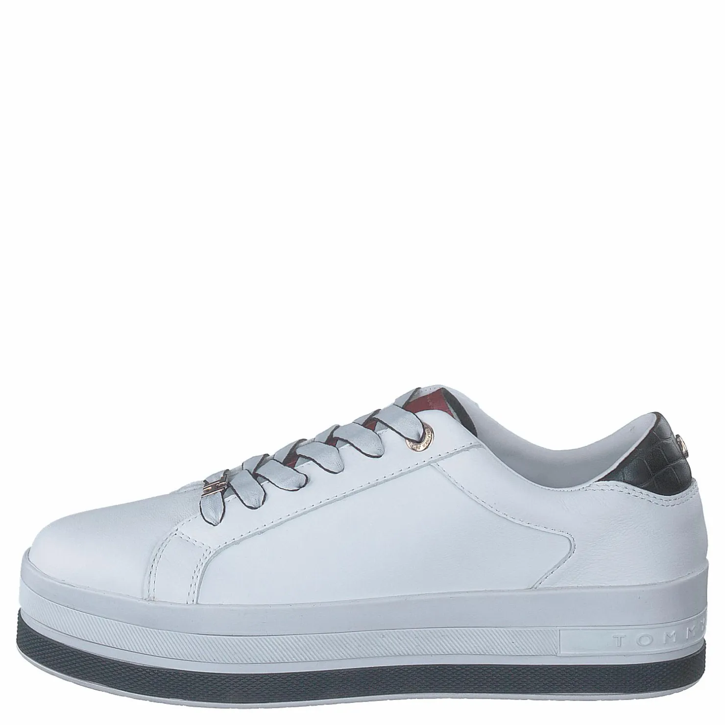 Tommy Hilfiger Croc Print Flatform Cupsole Rwb Blå New