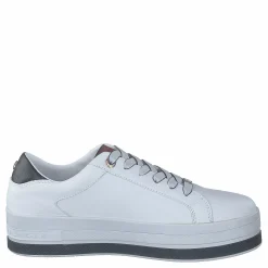 Tommy Hilfiger Croc Print Flatform Cupsole Rwb Blå New