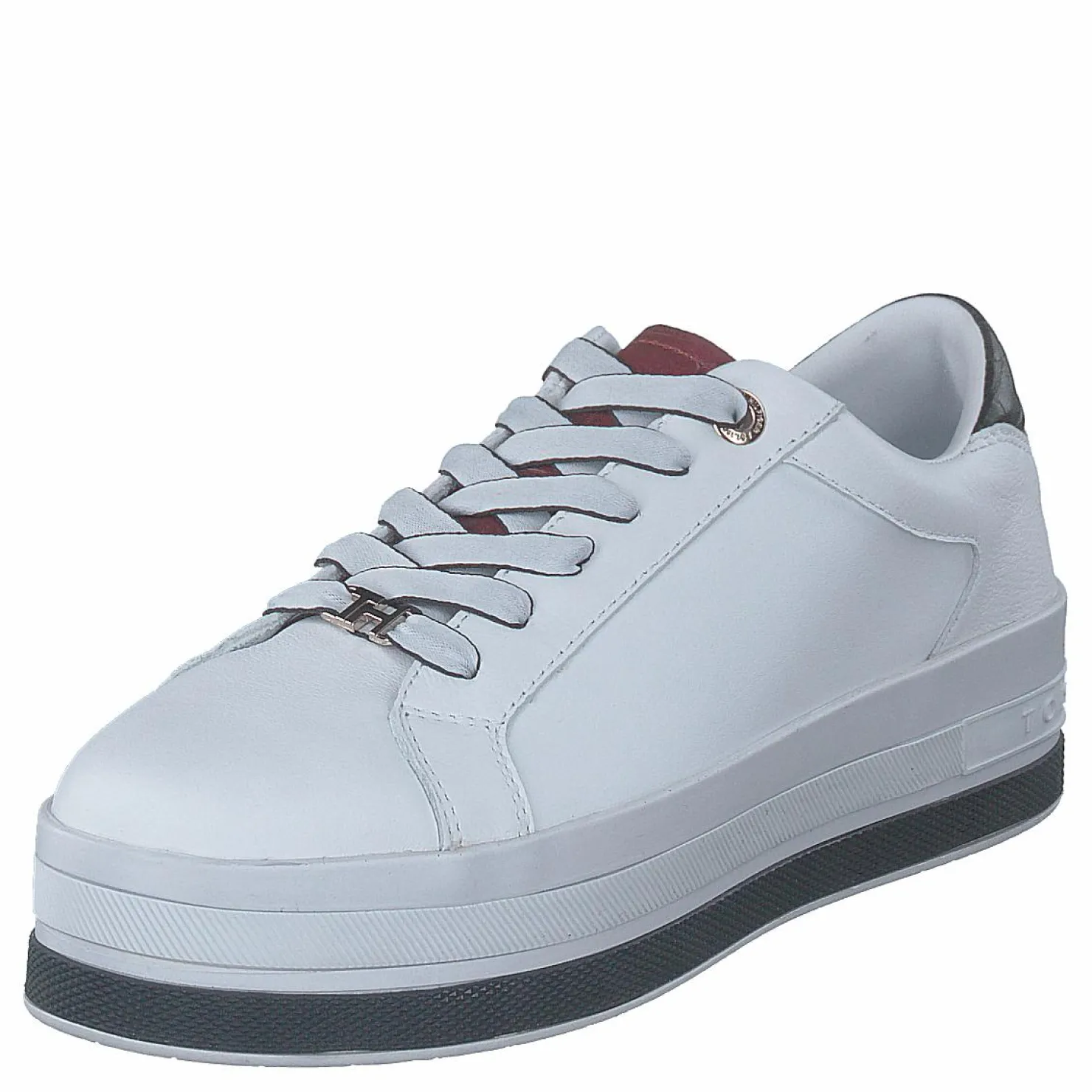 Tommy Hilfiger Croc Print Flatform Cupsole Rwb Blå New