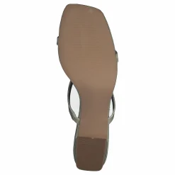 NA-KD Croc Squared Strap Sandals Offwhite Vit Hot