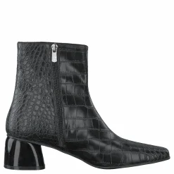 NA-KD Croco Basic Boots Black Svart Online