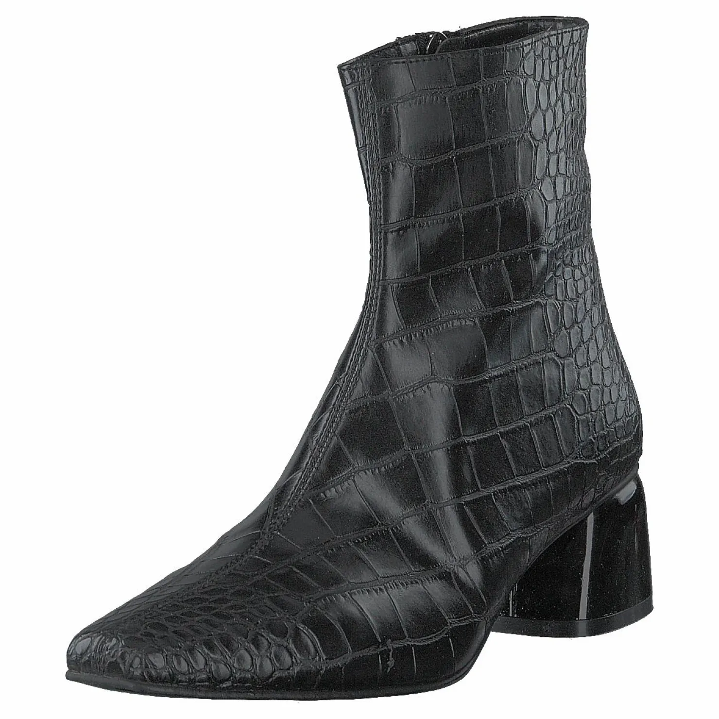 NA-KD Croco Basic Boots Black Svart Online