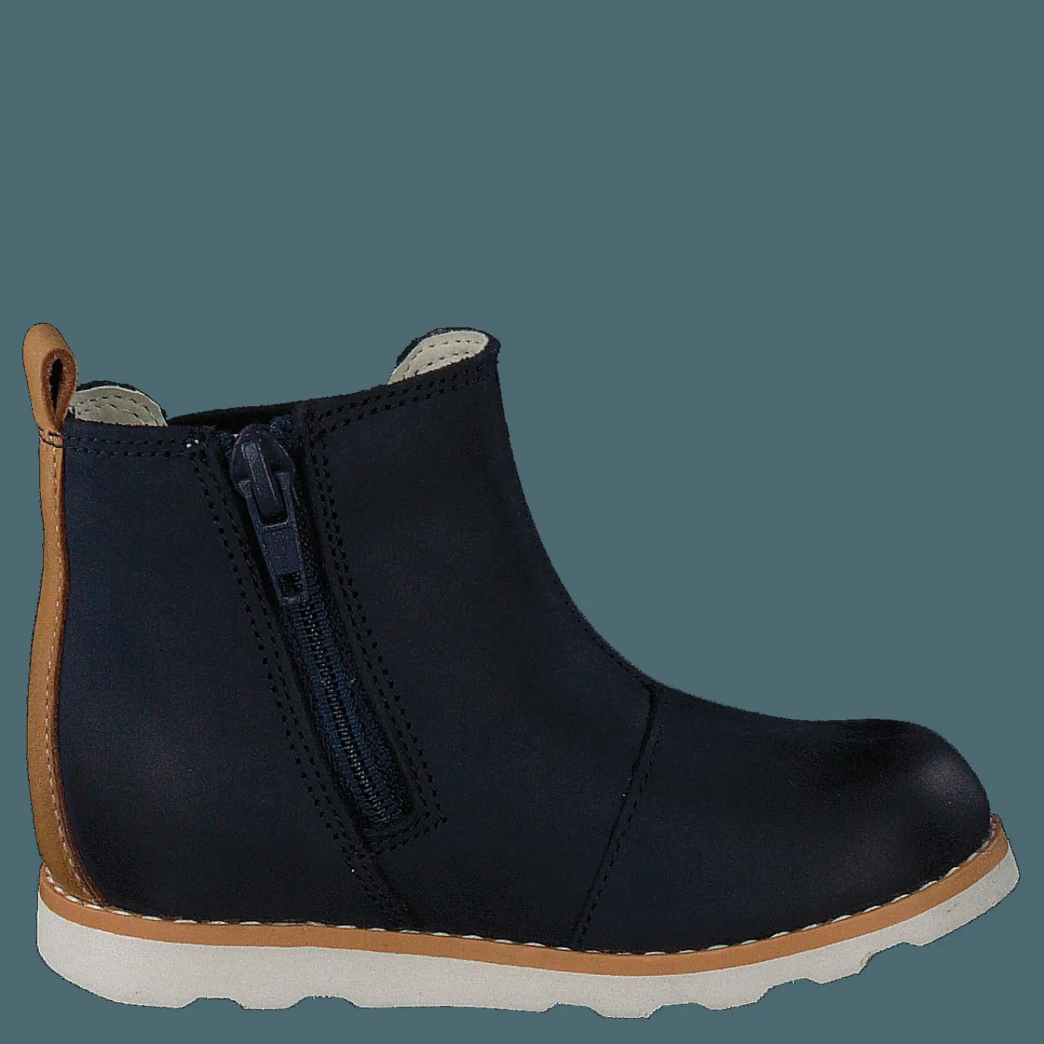 Clarks Crown Halo T Navy Leather Blå