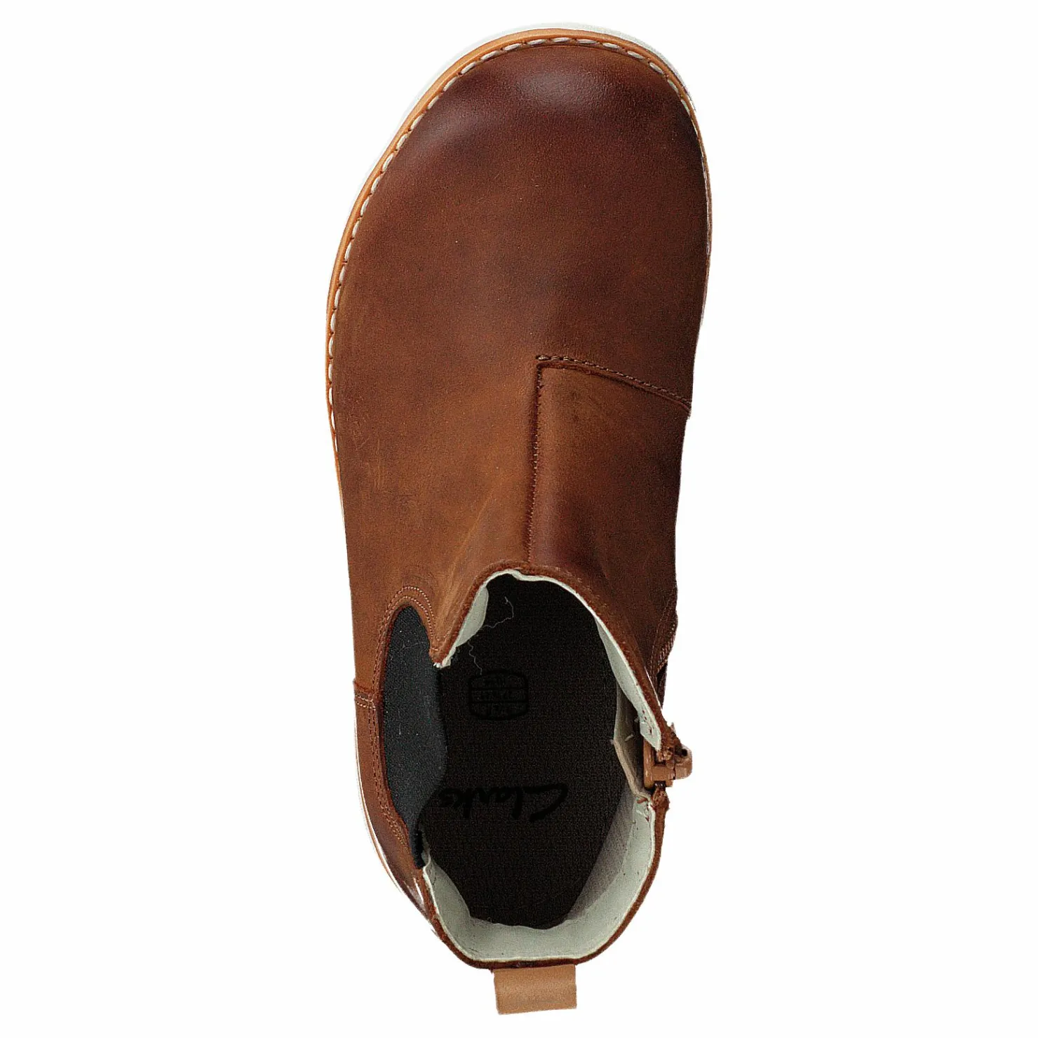 Clarks Crown Halo T Tan Leather Brun Online