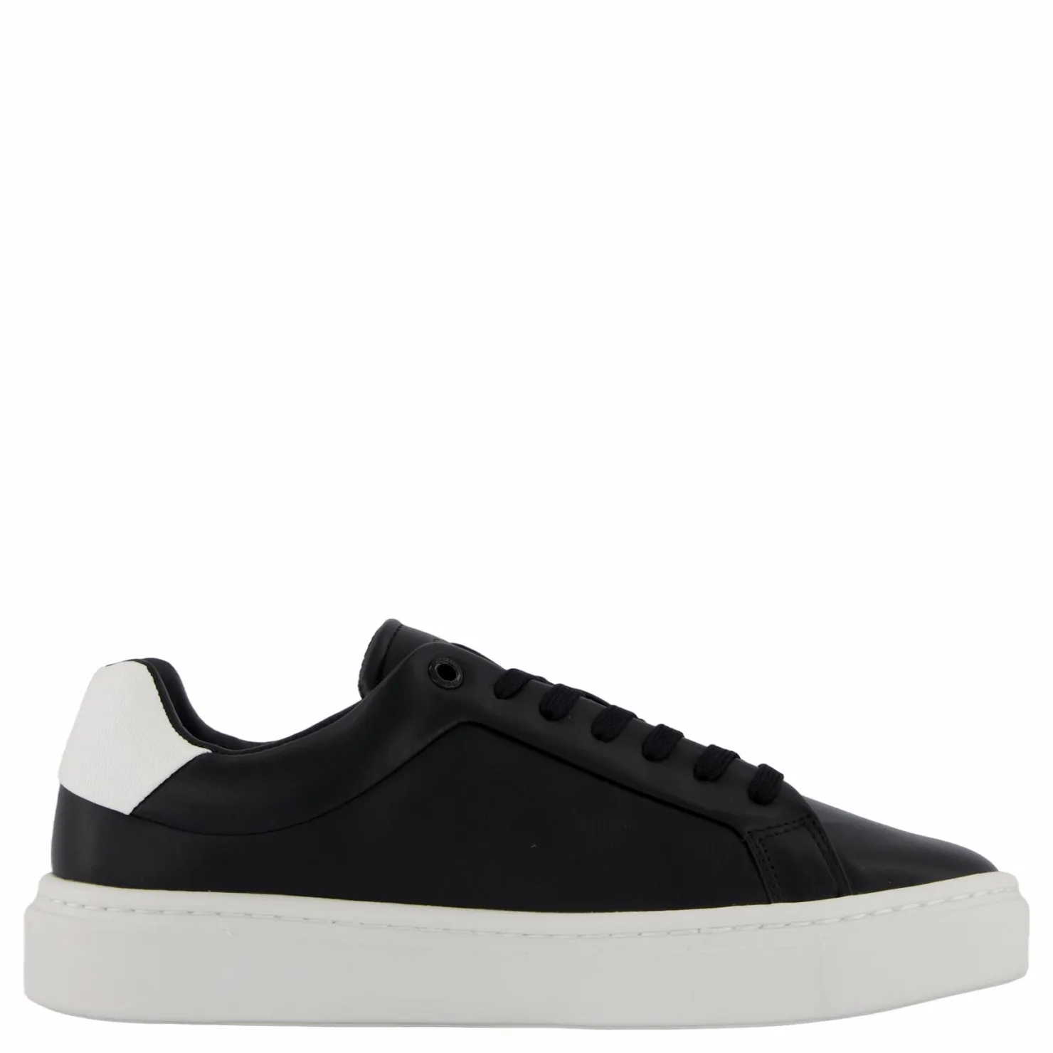 Calvin Klein Cupsole Lace Up W/ml Lth Ck Black Svart Online