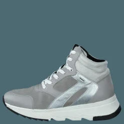 Geox D Falena B Abx B - Nappa+suede Light Grey Grå Hot