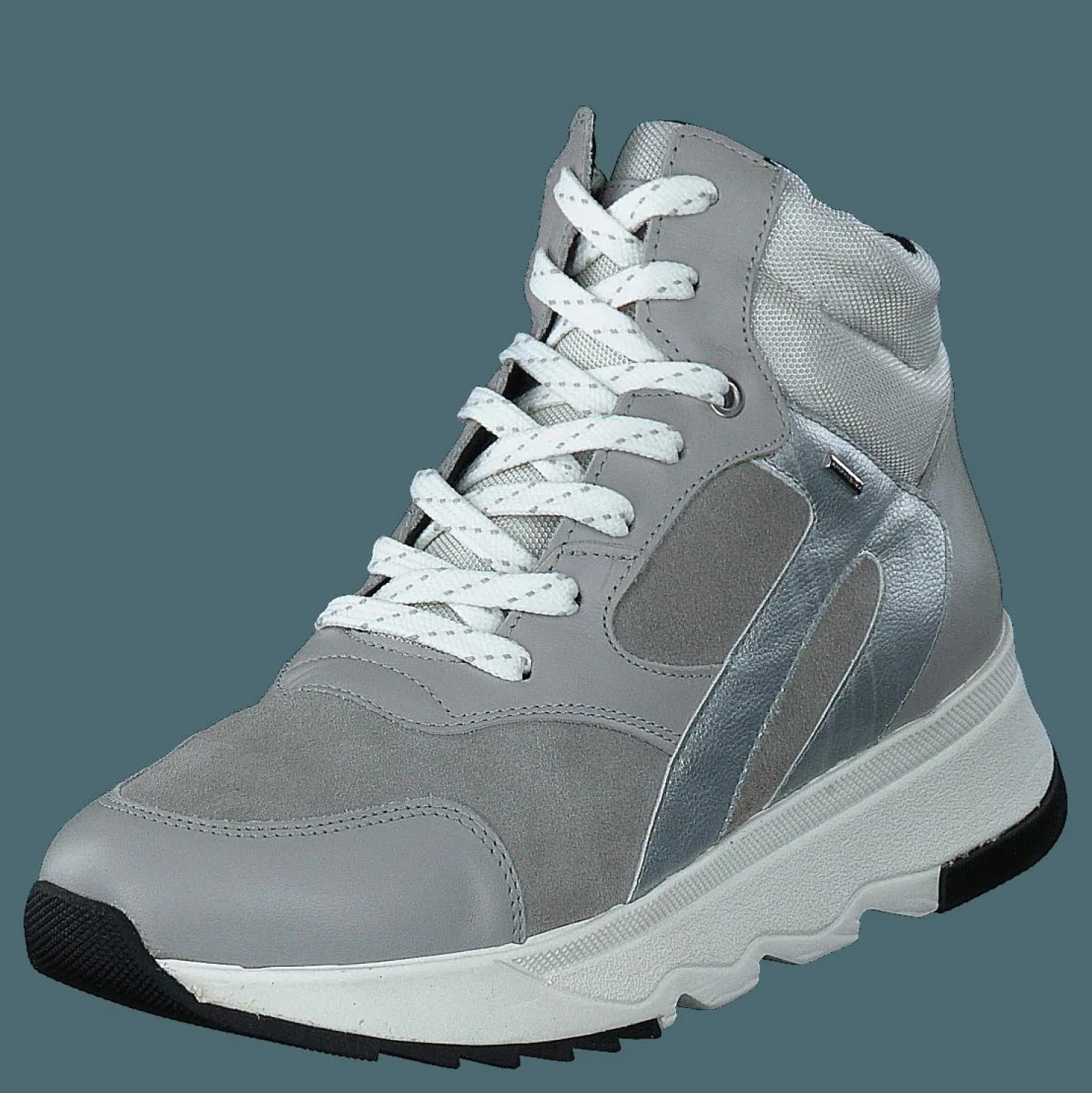 Geox D Falena B Abx B - Nappa+suede Light Grey Grå Hot