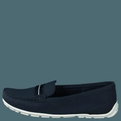 Clarks Dameo Vine Navy Leather Blå Discount