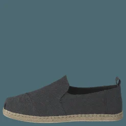 Toms Deconstructed Alpargata Rope Black Washed Canvas/rope Svart Discount