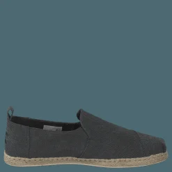 Toms Deconstructed Alpargata Rope Black Washed Canvas/rope Svart Discount