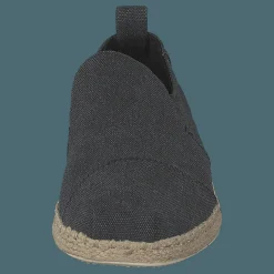 Toms Deconstructed Alpargata Rope Black Washed Canvas/rope Svart Discount