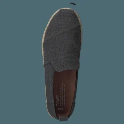 Toms Deconstructed Alpargata Rope Black Washed Canvas/rope Svart Discount