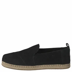 Toms Deconstructed Alpargata Rope Black Suede Svart Clearance