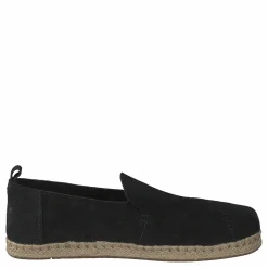 Toms Deconstructed Alpargata Rope Black Suede Svart Clearance