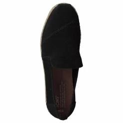 Toms Deconstructed Alpargata Rope Black Suede Svart Clearance