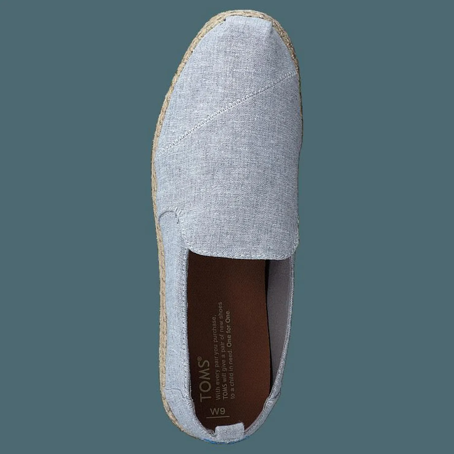 Toms Decontructed Alpergata Drizzle Grey Slub Chambrey Grå Discount