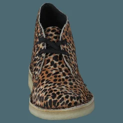 Clarks Originals Desert Boot Leopard Prt Pony Brun
