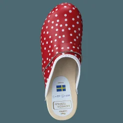 Mohedatoffeln Dotty Red Vit och Röd Online