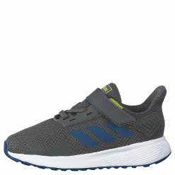 adidas Duramo 9 Shoes Grey Five / Legend Marine / Shock Yellow Grå och Blå New