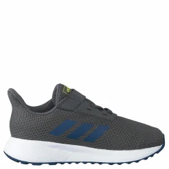 adidas Duramo 9 Shoes Grey Five / Legend Marine / Shock Yellow Grå och Blå New