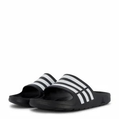 adidas Duramo Slides Core Black / White / Core Black Svart Outlet