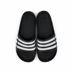 adidas Duramo Slides Core Black / White / Core Black Svart Outlet