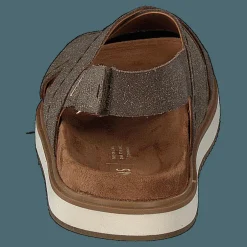 Toms Dusty Gold Star Suede Brown Metallic Brun Online