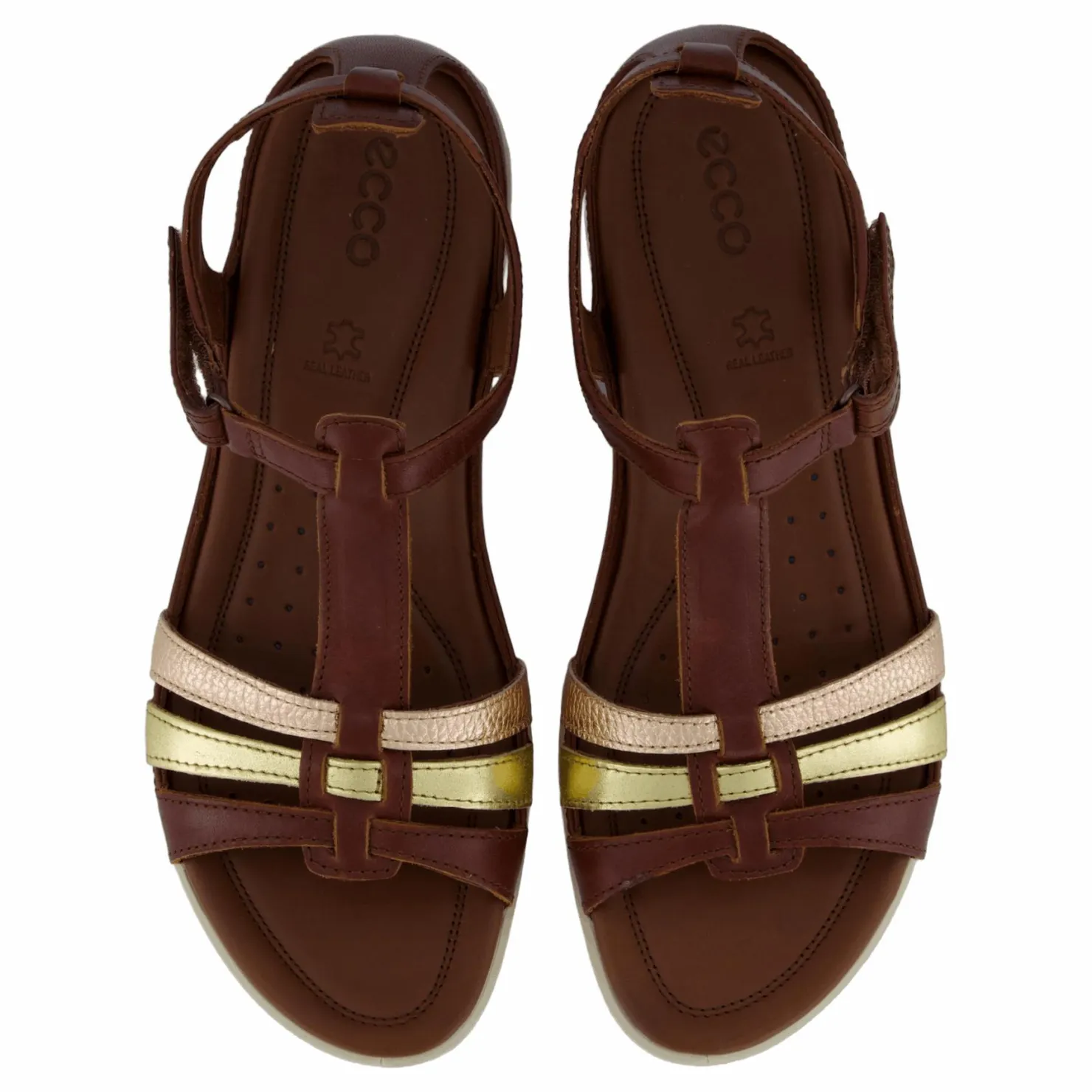 ECCO Flash Mink/gold/hammered Bronze Brown och Gold New