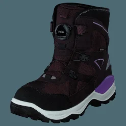 ECCO Snow Mountain Black/fig/fig Svart Outlet