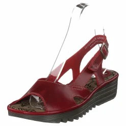 Fly London Edon034 Bridle Red Brun och Röd Clearance