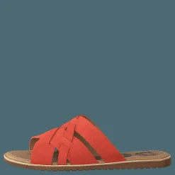 Sorel Ella Slide Zing Brun och Röd Discount