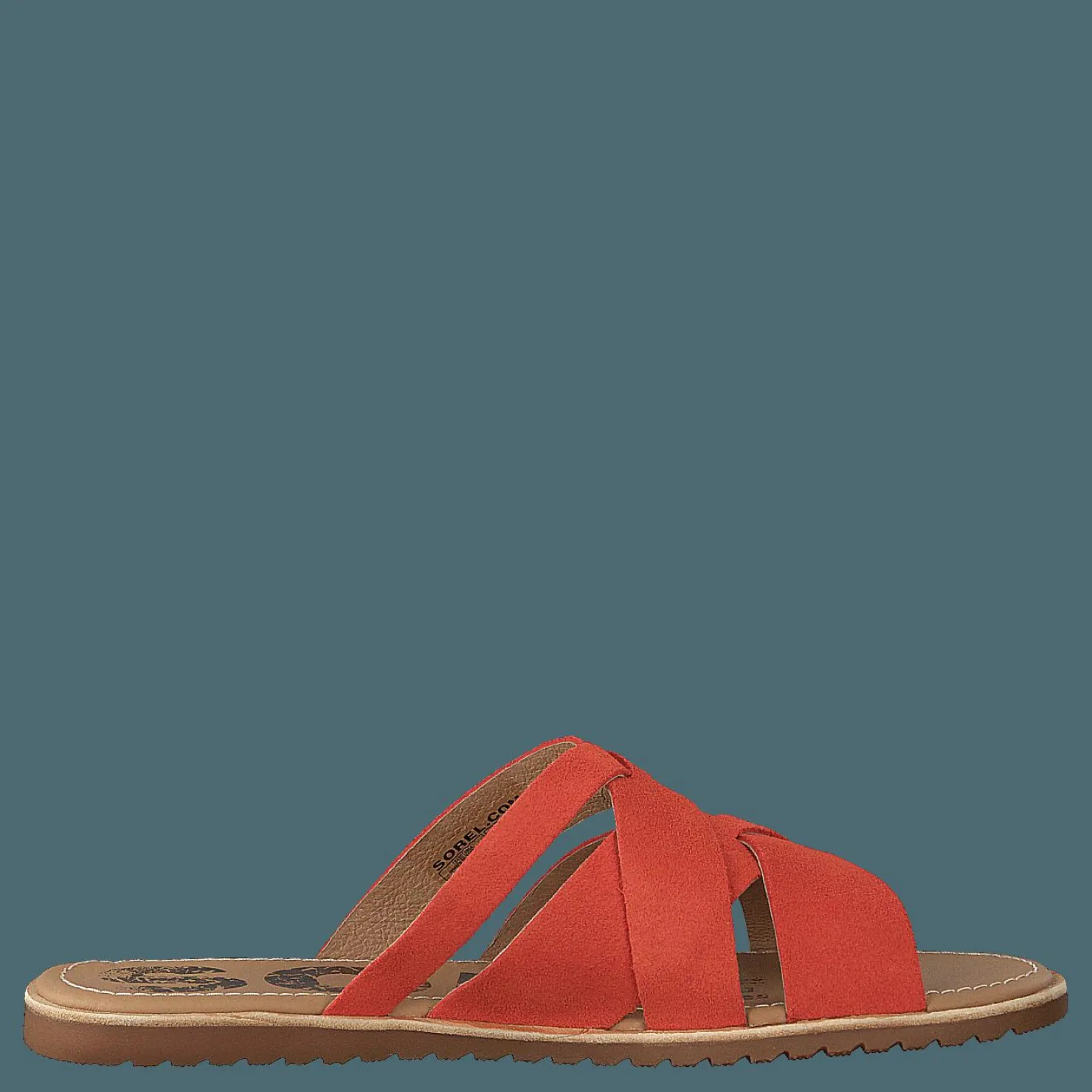 Sorel Ella Slide Zing Brun och Röd Discount