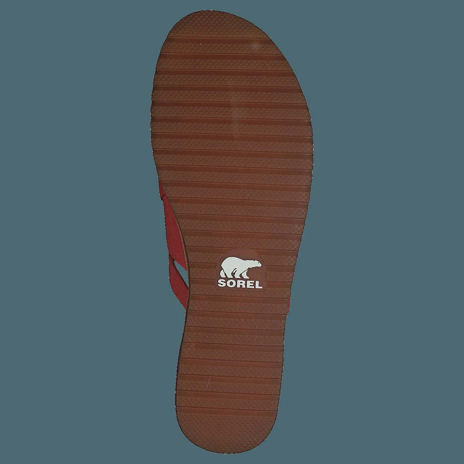 Sorel Ella Slide Zing Brun och Röd Discount