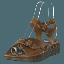 Fly London Emit033fly Bridle Camel Grå och Brun Clearance