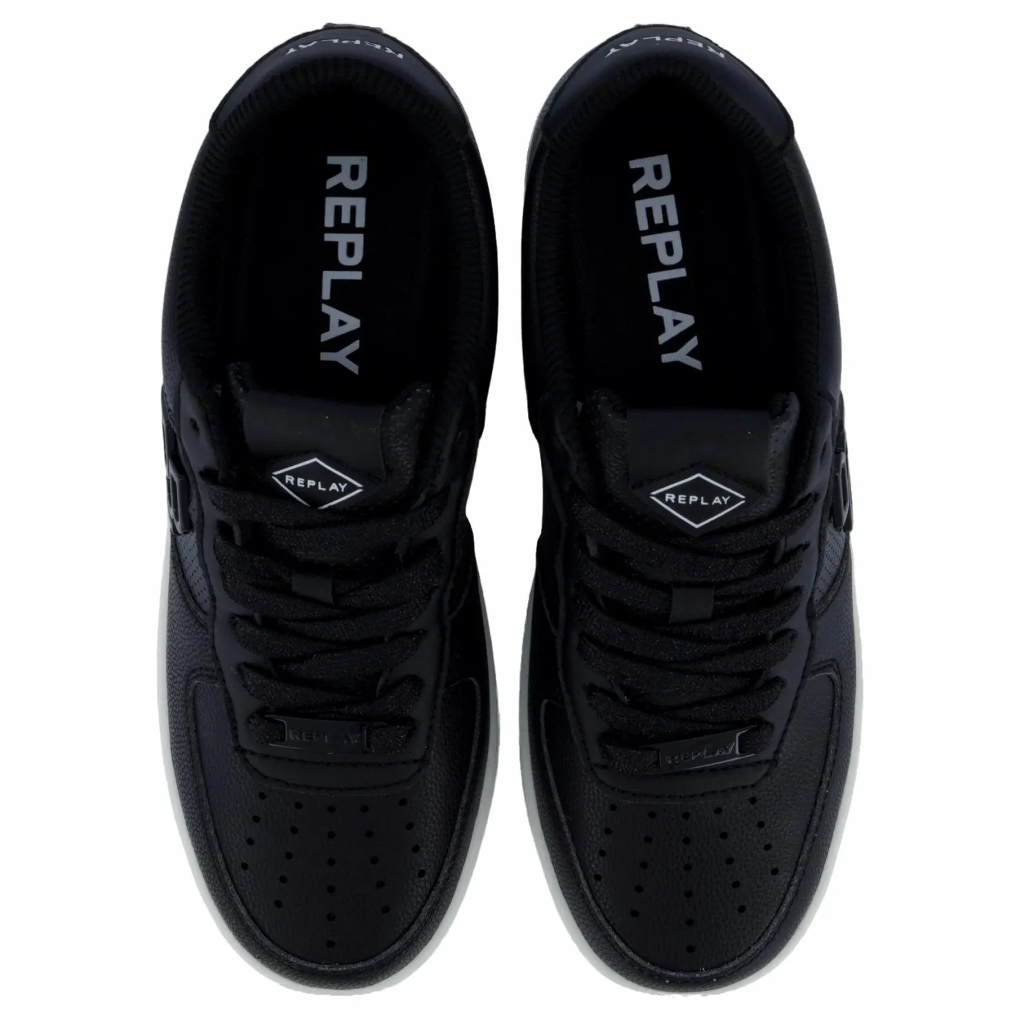 Replay Epic High Rbj Sneaker Black Svart Outlet