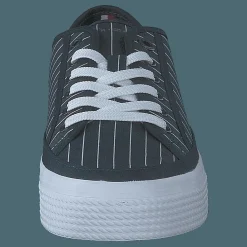 Tommy Hilfiger Essential Stripe Sneaker Desert Sky Blå Clearance