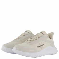 Calvin Klein Eva Runner Low Lace Mix Ml Wn Eggshell/creamy White Vit New