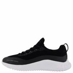 Calvin Klein Eva Runner Sock Low Knit Mtr Black/white/ Charcoal Grey Svart Hot