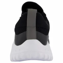 Calvin Klein Eva Runner Sock Low Knit Mtr Black/white/ Charcoal Grey Svart Hot