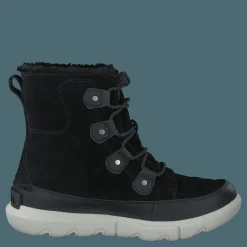 Sorel Explorer Ii Joan Faux Fur Wp Black, Fawn Svart Best
