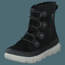 Sorel Explorer Ii Joan Faux Fur Wp Black, Fawn Svart Best
