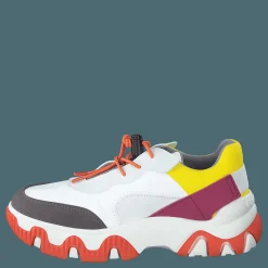 Fly London Fian634fly Multi-offwhite-yellow-fuchia Vit Hot
