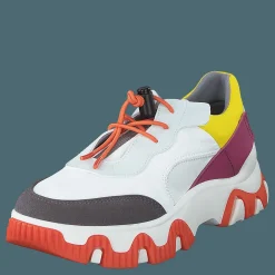 Fly London Fian634fly Multi-offwhite-yellow-fuchia Vit Hot