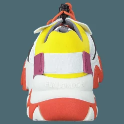 Fly London Fian634fly Multi-offwhite-yellow-fuchia Vit Hot