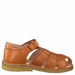 Angulus Fisherman Sandal With Velcro Cognac Orange New