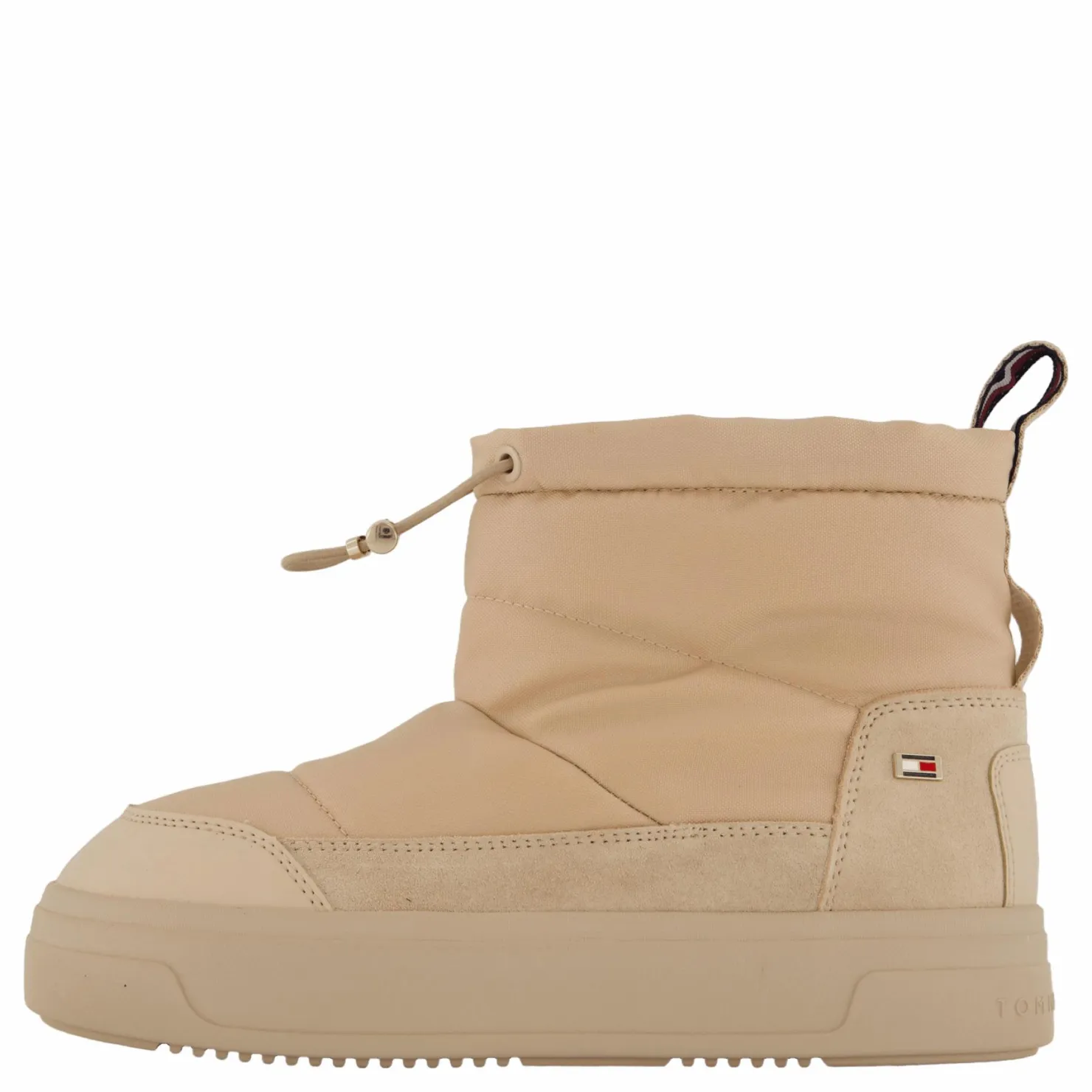 Tommy Hilfiger Flag Nylon Mini Snowboot Misty Blush Beige Discount