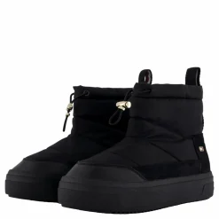 Tommy Hilfiger Flag Nylon Mini Snowboot Black Svart